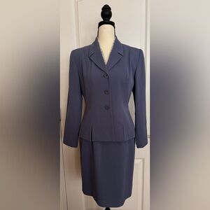 Kasper Ladies Tailored Periwinkle 2PC Suit 4P
